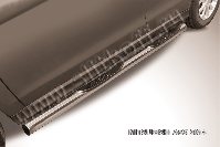 Защита порогов d76 с проступями Mitsubishi ASX (2012-2016) , Slitkoff, арт. MAS14-008