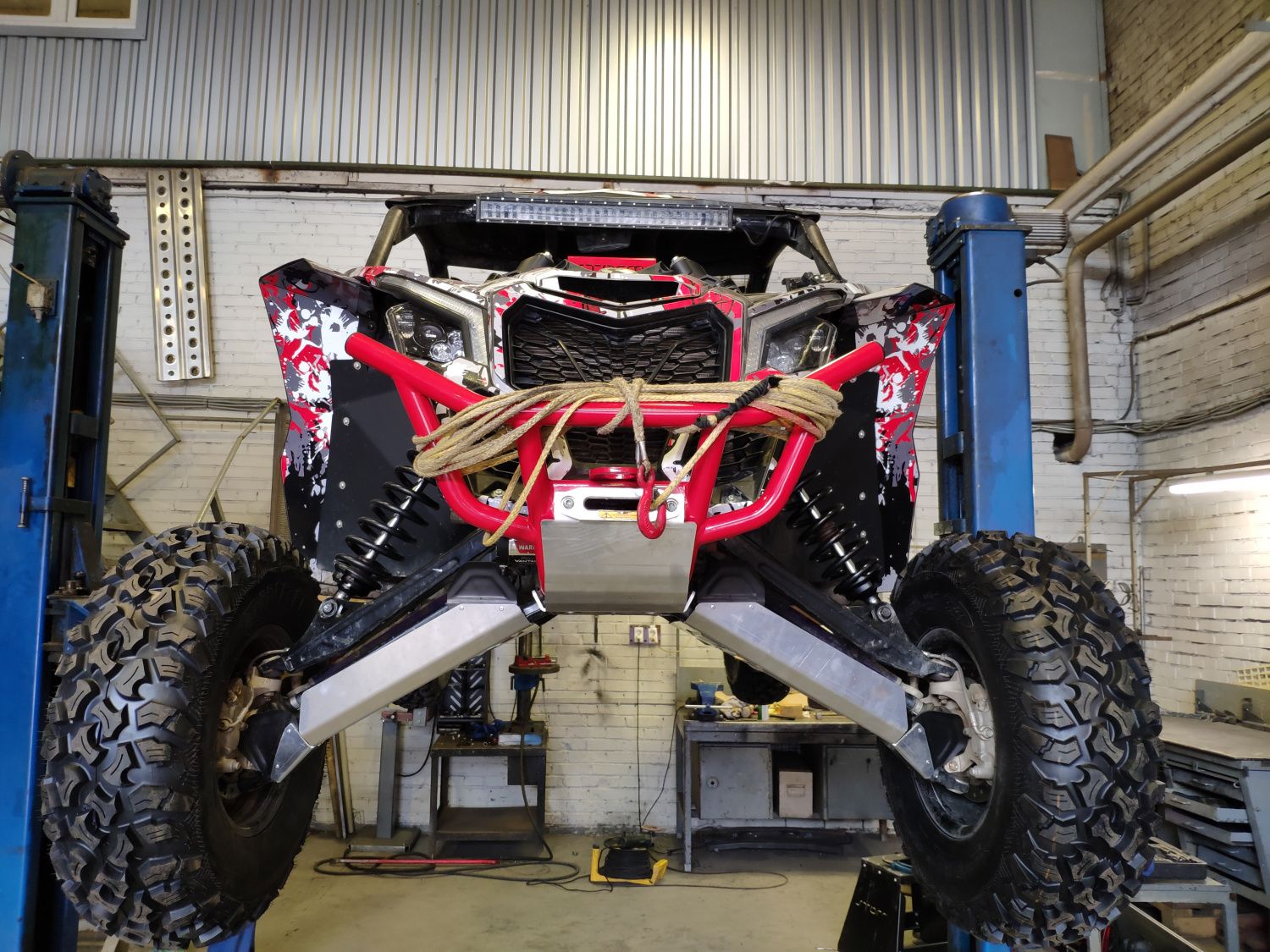 Защита переднего редуктора для CAN-AM Maverick X3 2017-, алюминий 4 мм, STORM, арт. 4354