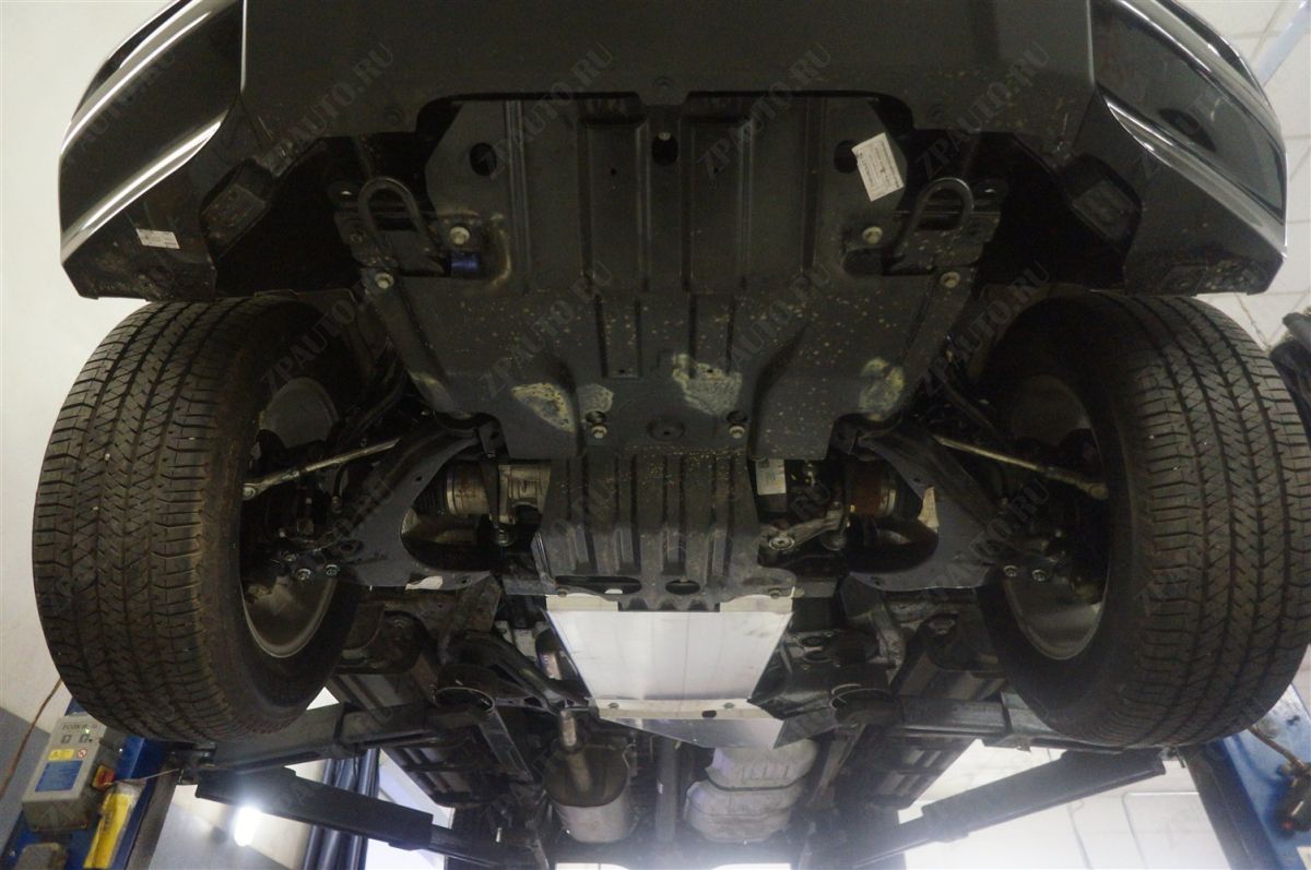 04.18ABC ЗАЩИТА АКПП+РК CHEVROLET TRAIL BLAZER V-2.8TD, (2012-2016) 2 Ч. (АЛЮМИНИЙ 4 ММ)