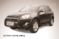 Кенгурятник d57 низкий черный Toyota Rav-4 L (2005-2010) , Slitkoff, арт. TR409L-004B