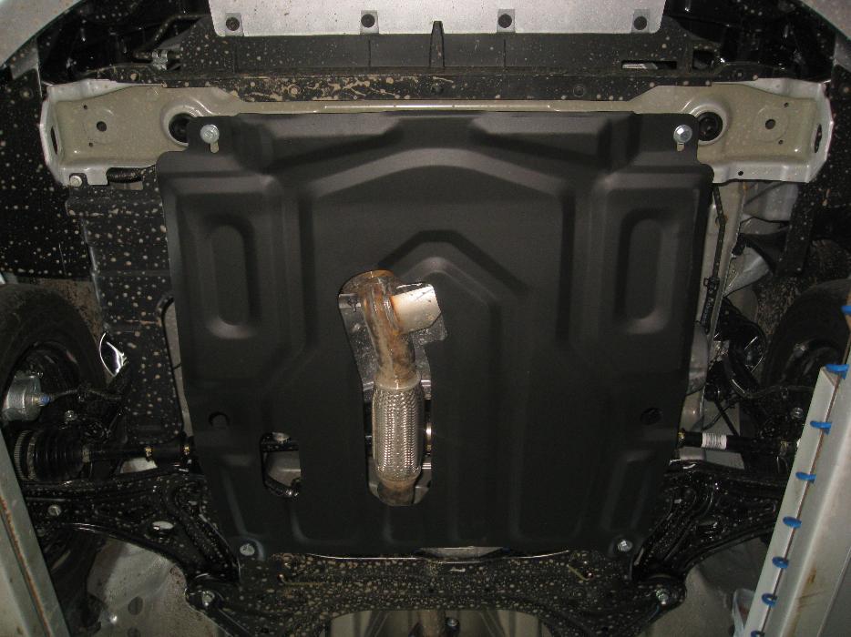 Защита  картера и КПП (малая) Ravon Nexia R3 2016- V-all , ALFeco, сталь 2мм, арт. ALF0507st