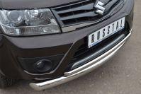 Защита переднего бампера d76/42 для Suzuki Grand Vitara 5d 2012, Руссталь SVZ-001092