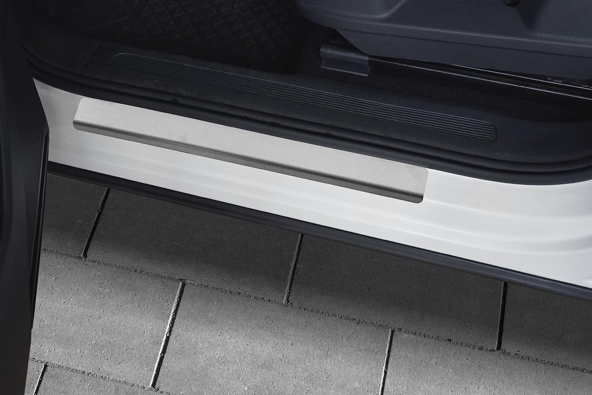 Накладки на пороги RUSSTAL (нерж., шлиф) VWTIG17-02 для VOLKSWAGEN TIGUAN 2017- (not OFF ROAD)