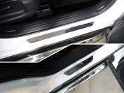 Накладки на пороги (лист зеркальный) 4шт для автомобиля Mazda CX-5 2017-