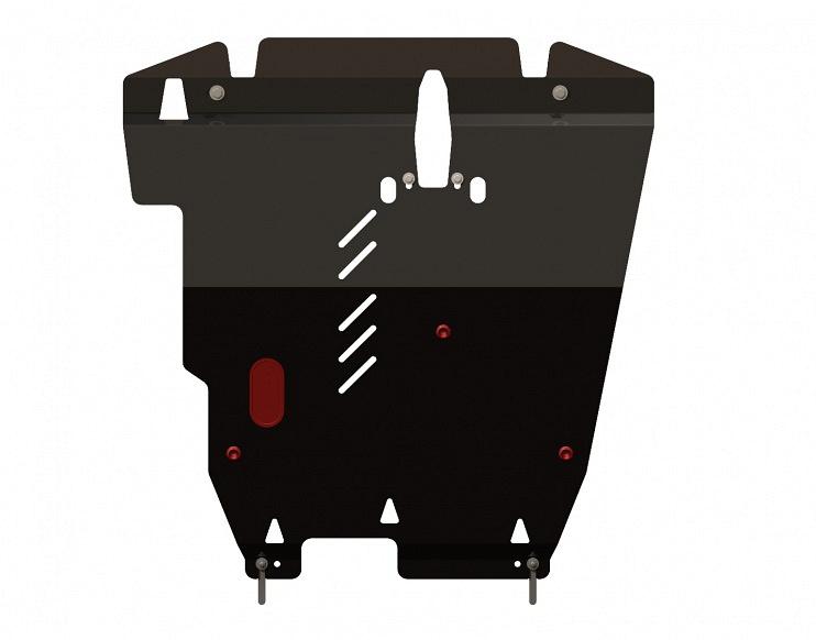 Защита картера и КПП для MITSUBISHI Outlander  2003 - 2006, V-все / all, Sheriff, сталь 3 мм, арт. 14.0735