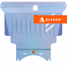 Защита  картера и КПП Toyota Corolla Fielder  (E120/E130) 2000-2006 V-1,5;1,8 2WD , ALFeco, алюминий 4мм, арт. ALF2406al-2