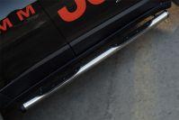 Пороги труба d76 с накладками вариант 2 для Jeep Chrokee Trailhawk KL 2014, Slitkoff JCT-0019972