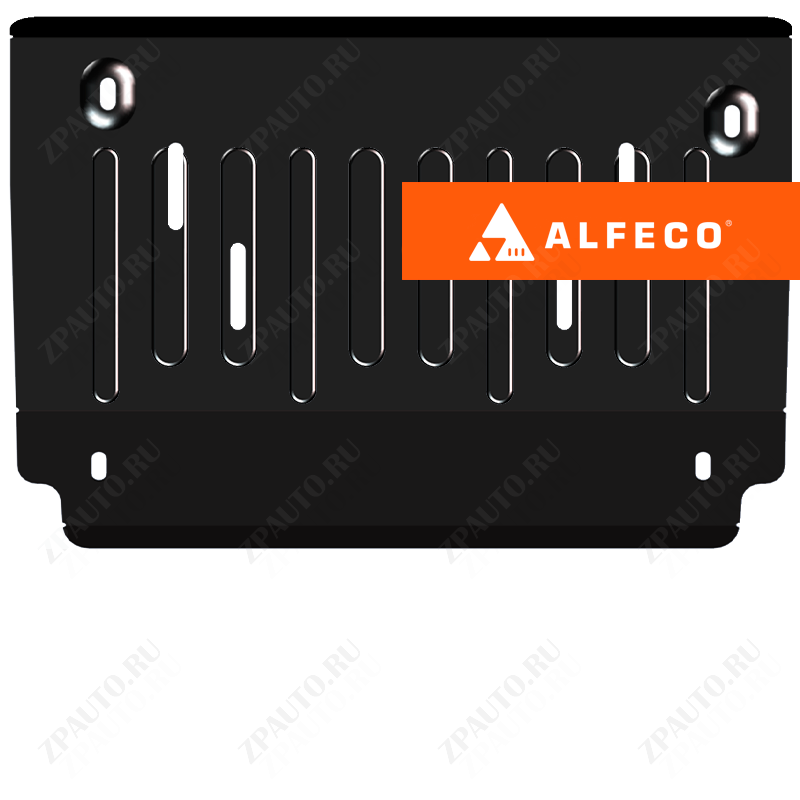 Защита  радиатора Mitsubishi Pajero Sport I 1998-2008 V-3,0; 2,5TD , ALFeco, сталь 2мм, арт. ALF14361st