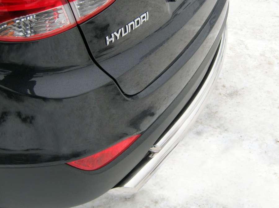 Защита заднего бампера d76/42 для Hyundai ix35, Руссталь HIZ-000184