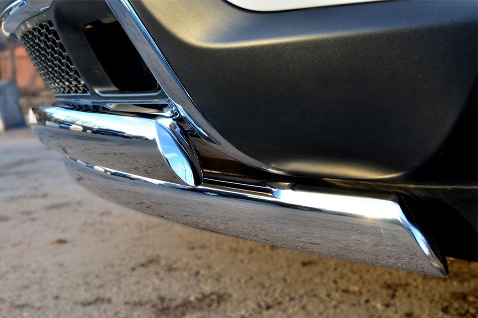 Защита переднего бампера d75х42/75х42 для Jeep Grand Cherokee 2013, Slitkoff JGCZ-001527