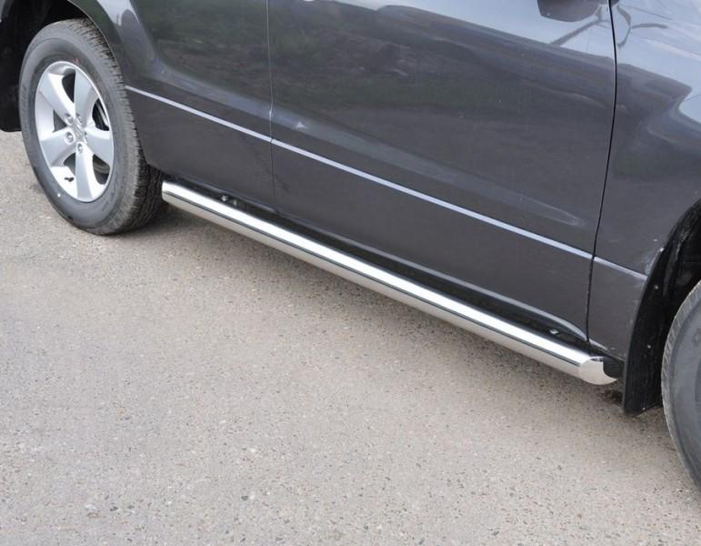 Пороги труба d76 вариант 1 для Suzuki Grand Vitara 5d 2008, Slitkoff SNT-0010271