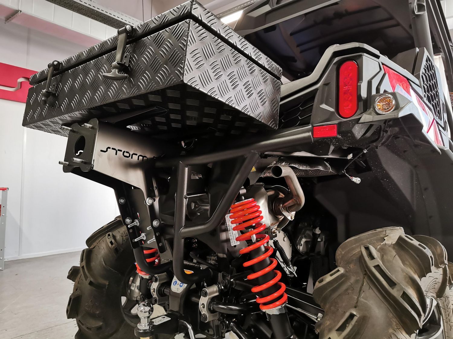 Крепление для запасного колеса для POLARIS RZR XP Turbo S 2018 -, сталь 3 мм, STORM, арт. MP 0592