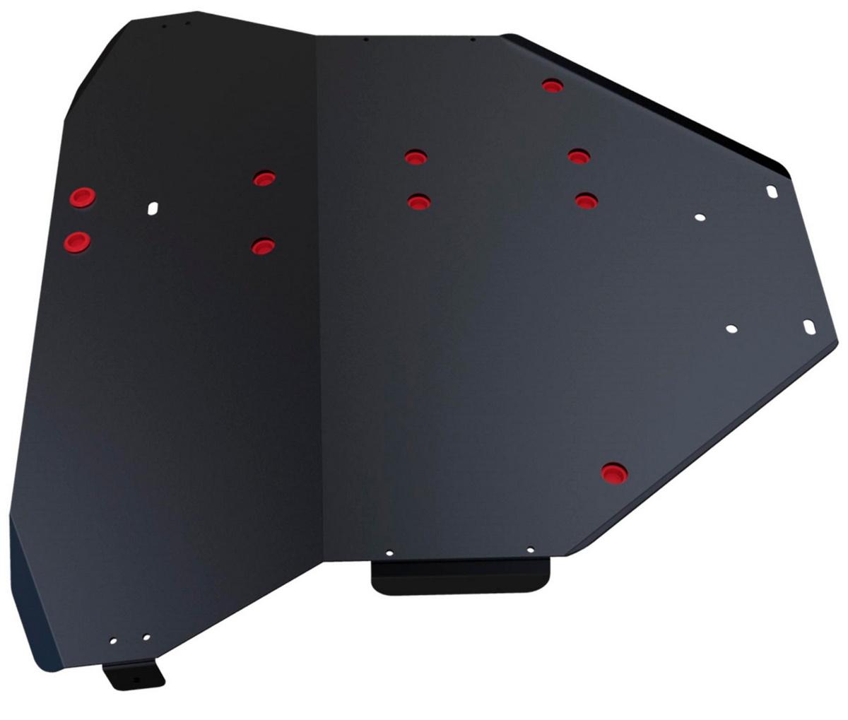 Защита картера и КПП АвтоБроня для Mazda 323 BJ (V - все) 1998-2003, сталь 1.8 мм, с крепежом, 111.03810.1