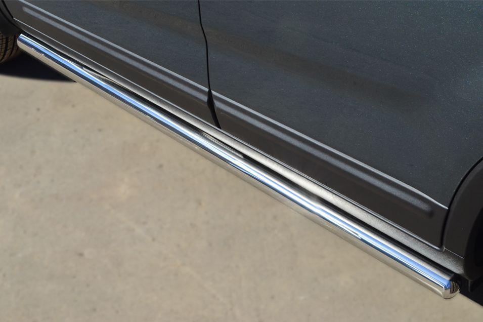 Пороги труба d57 вариант 3 для KIA Sorento 2013, Slitkoff KIT-0012683