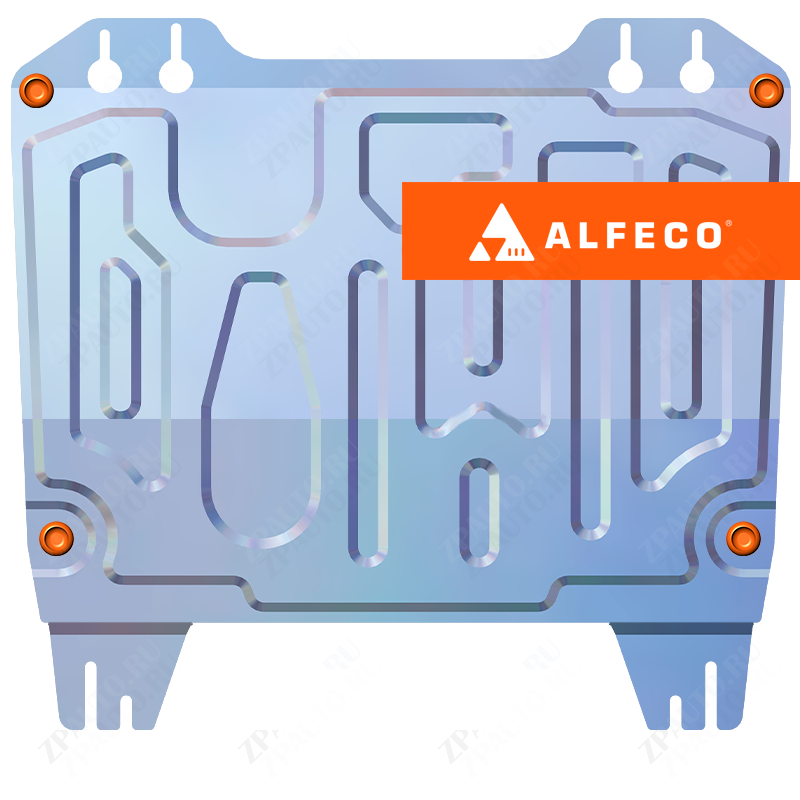 Защита  картера и КПП (1,5 мм) Nissan X-Trail (T32) 2015- V-all , ALFeco, алюминий 4мм, арт. ALF15480al