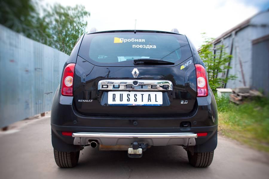 Защита заднего бампера d42 для Renault Duster 4x4, Slitkoff RD4Z-000444