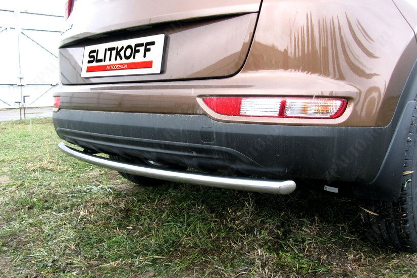 Защита заднего бампера d42 Kia Sportage (2016-2021) , Slitkoff, арт. KSP16-009
