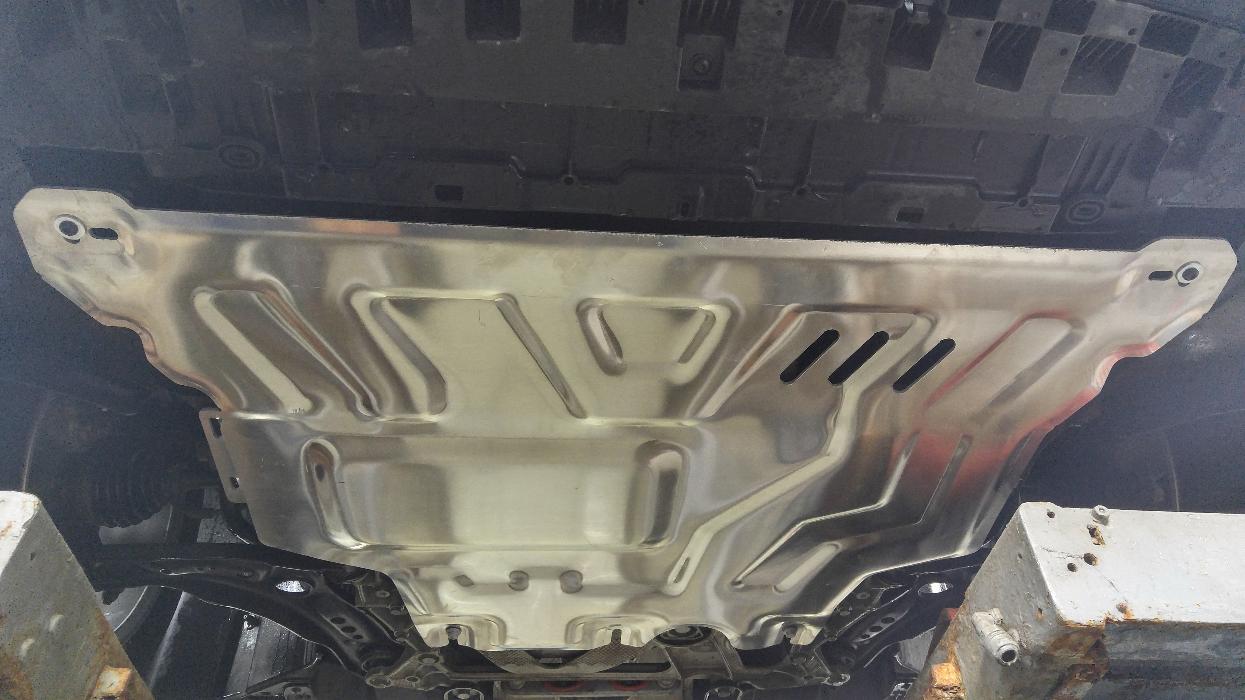 Защита  картера и КПП Skoda Superb (B8) 2015- V-all , ALFeco, алюминий 5мм, арт. ALF3033al-3