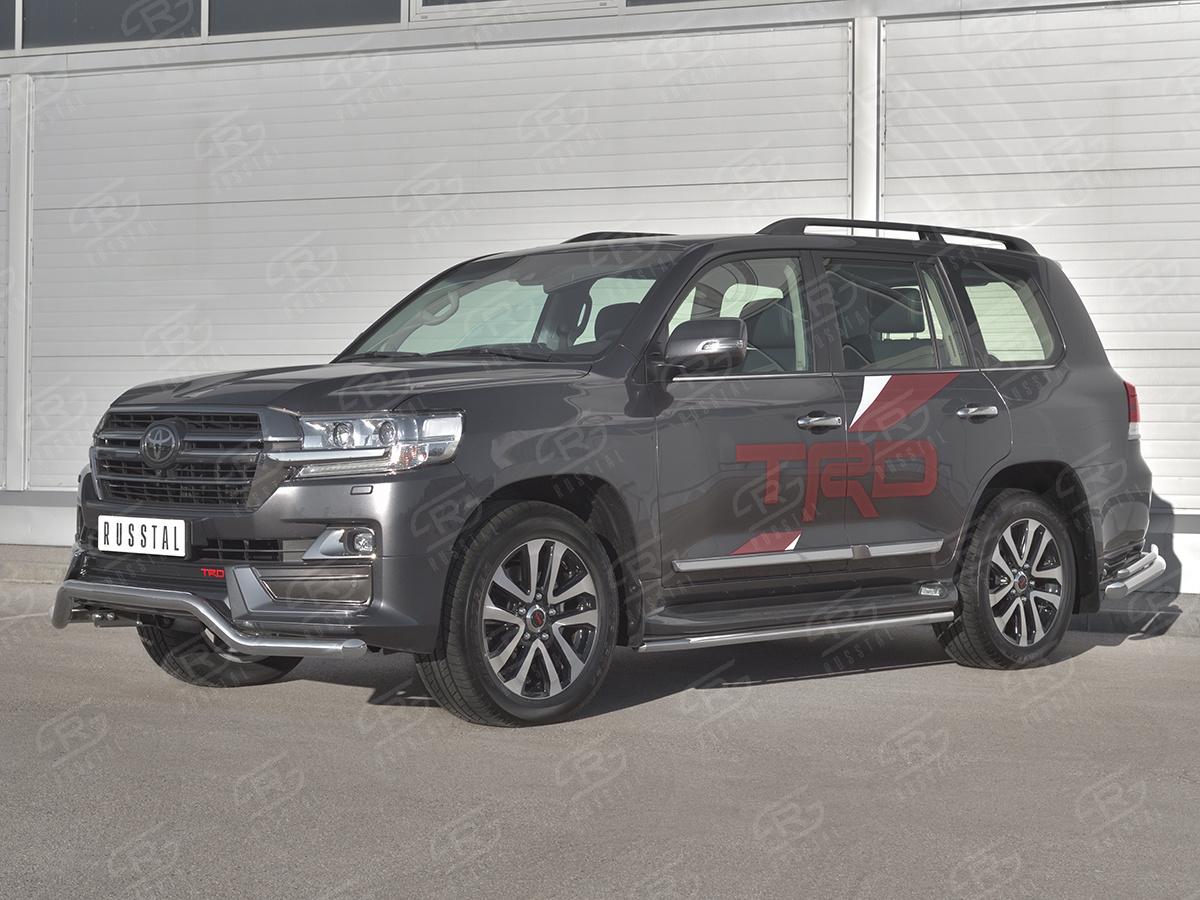 Защита переднего бампера d57 для автомобиля Toyota Land Cruiser 200 TRD 2019 арт. TLCZ-003330, Slitkoff