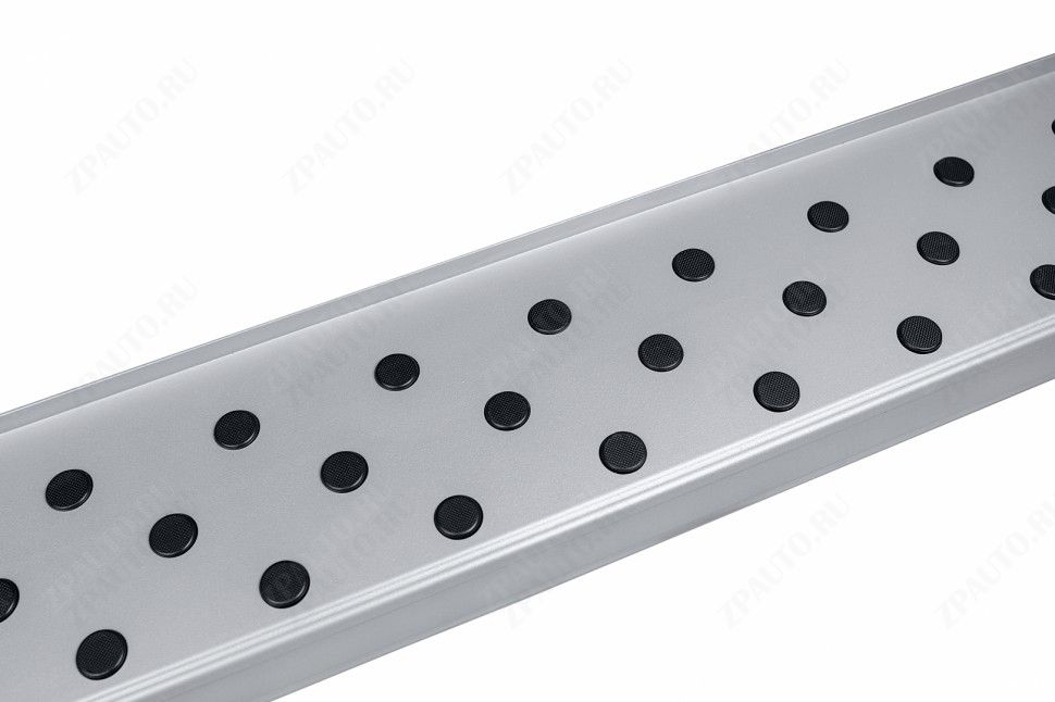 Пороги алюминиевые Standart Silver 1700 серебристые Chery Tiggo 8 Pro Max (2022-2023) , Slitkoff, арт. AL-CT8PRM-005