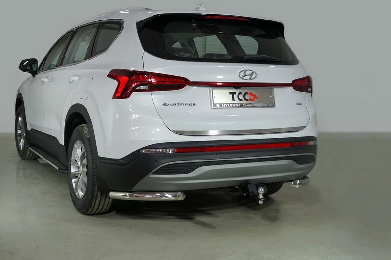 Защита задняя (уголки) 60,3 мм для автомобиля Hyundai Santa Fe 2021- TCC Тюнинг арт. HYUNSF21-34
