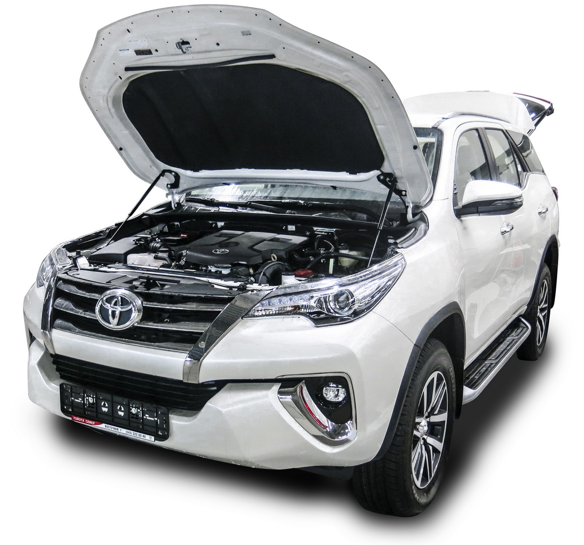 Амортизаторы капота АвтоУПОР (2 шт.) Toyota Highlander (2013-2016; 2016-2020), Rival, арт. UTOHIG013