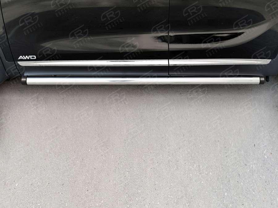 Пороги труба d57 вариант 2 KIA Sorento Prime CRDI 2015, Slitkoff KSPT-0022112
