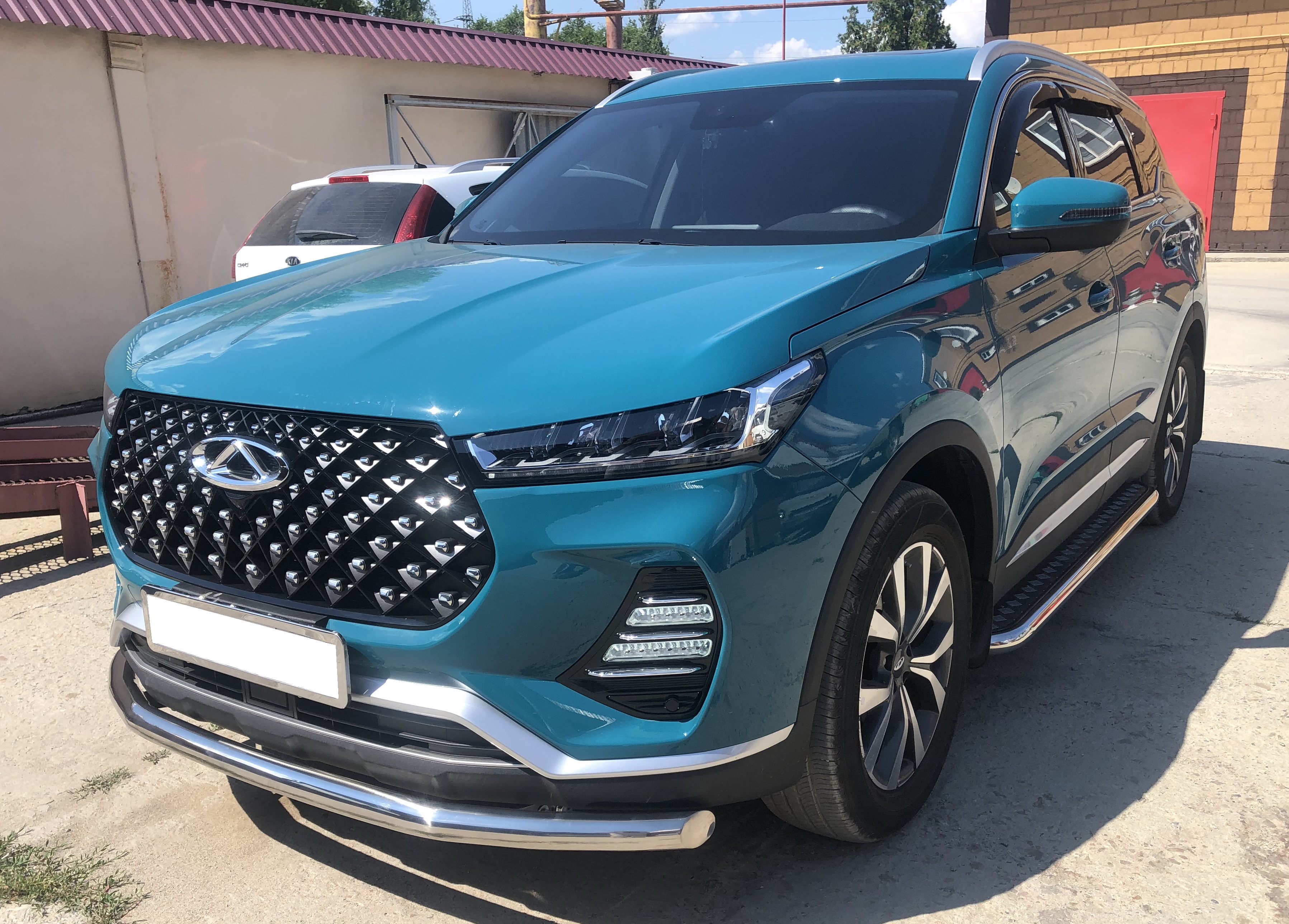 Защита переднего бампера для автомобиля CHERY Tiggo 7 Pro 2021 арт. CTGP.7.21.01