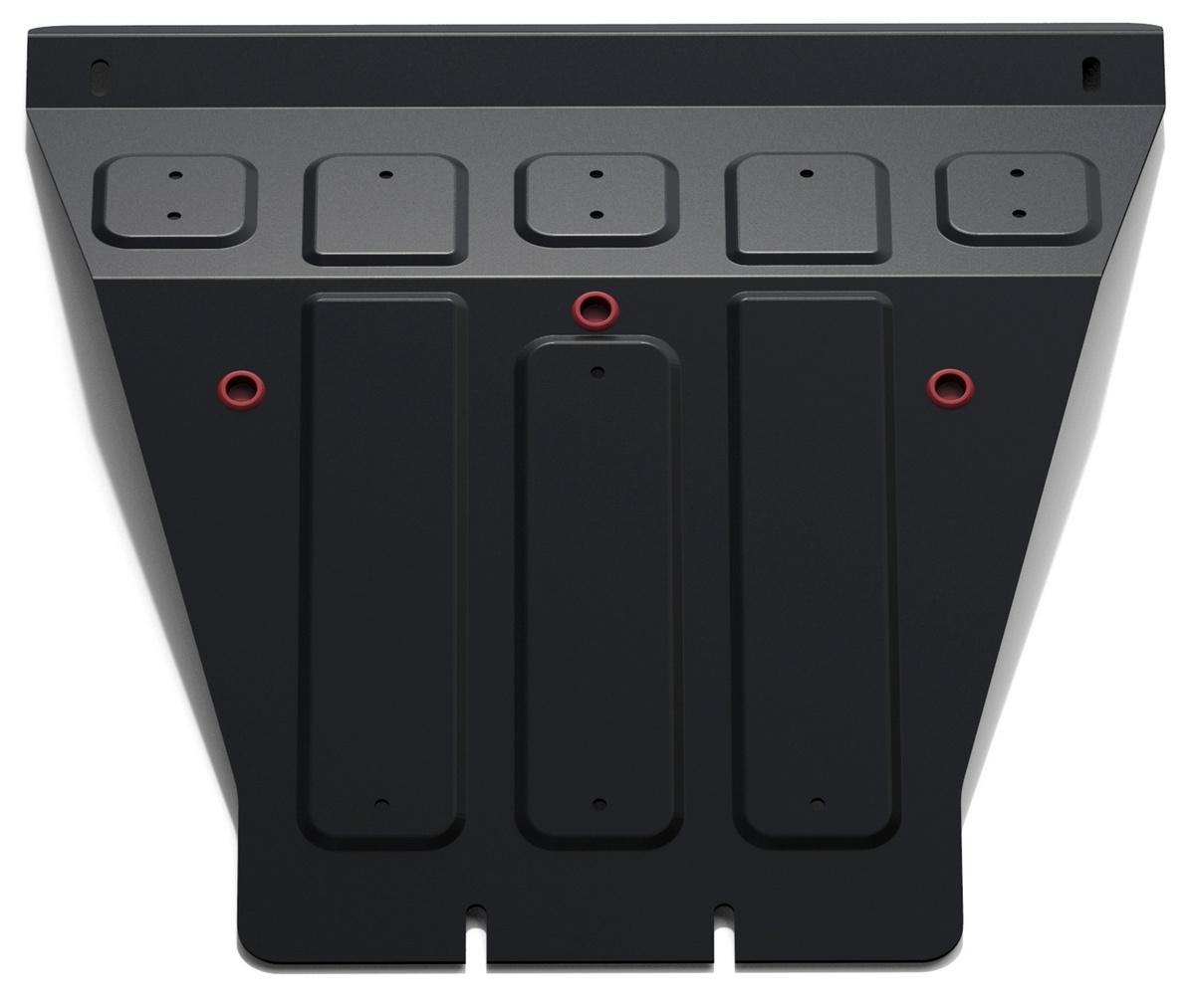 Защита картера АвтоБроня для SsangYong Kyron I рестайлинг (V - 2.0D; 2.3) 2007-2016, штампованная, сталь 1.8 мм, с крепежом, 111.05304.2