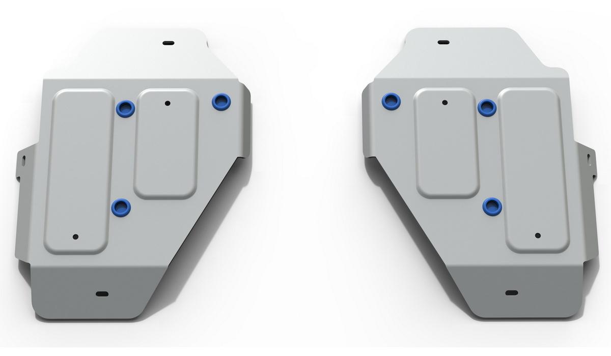 Защита топливного бака Rival для Land Rover Discovery Sport 2014-2019, штампованная, алюминий 4 мм, с крепежом, 2 части, 333.3126.1