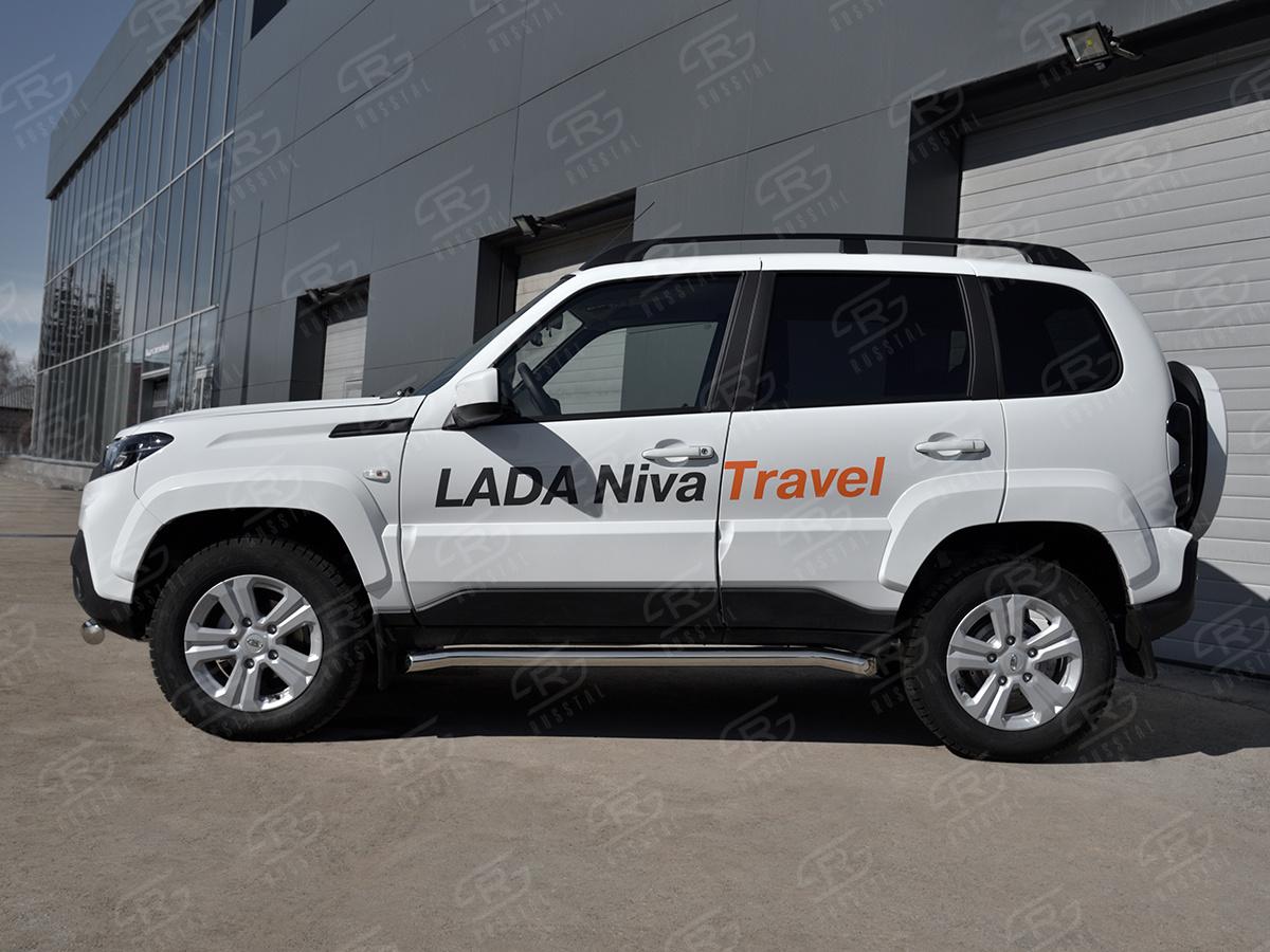 LADA NIVA TRAVEL 2021- Пороги труба d57 секции (вариант 1) LNTT-0035571