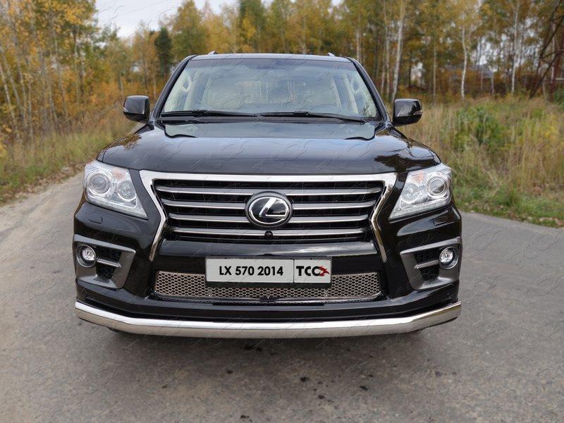 Решетка радиатора (треугольник) для автомобиля Lexus LX 570 Sport 2014-2015, TCC Тюнинг LEXLX570SP14-06