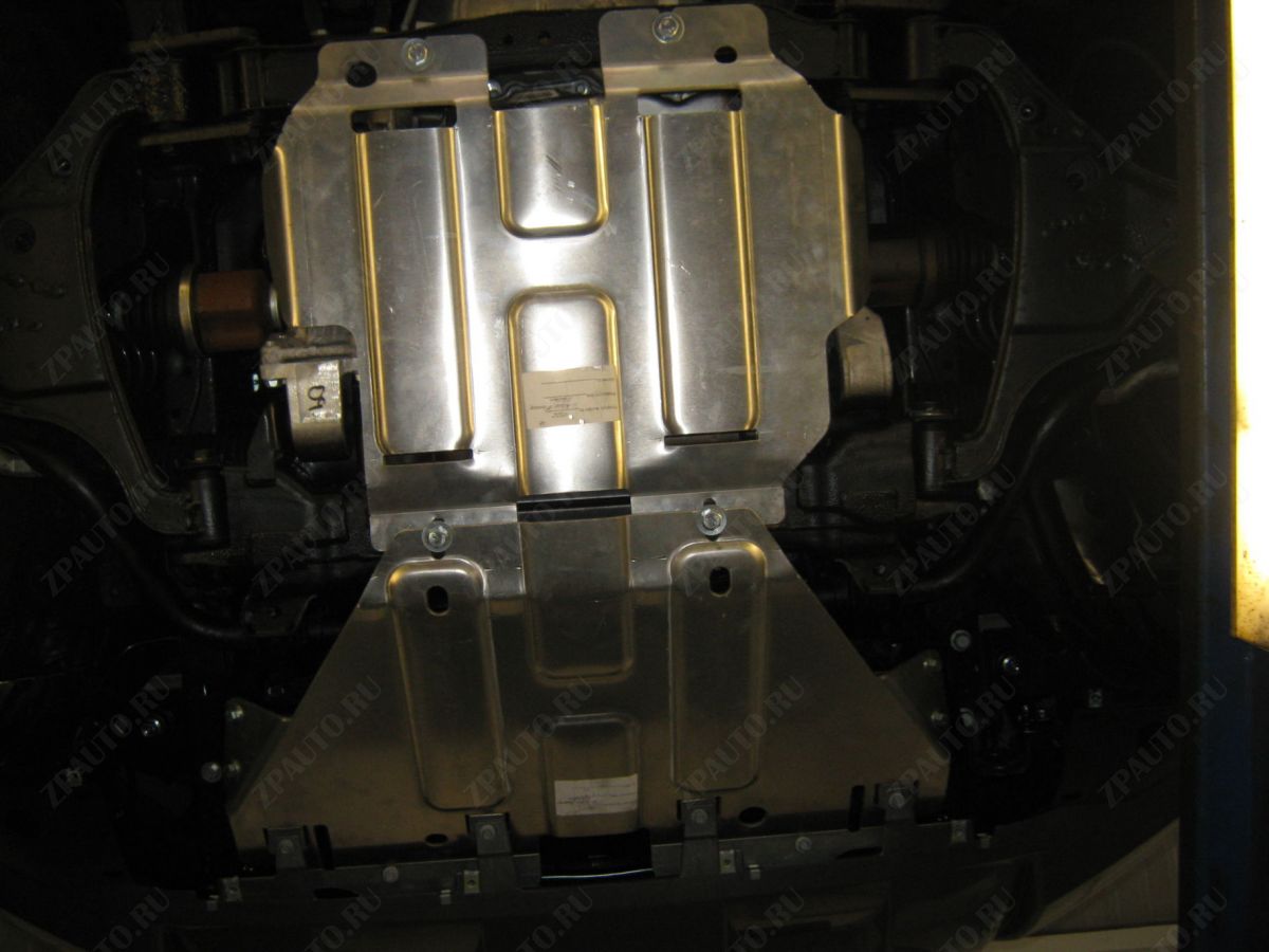 Защита радиатора для NISSAN Navara  2018 -, V-2,3 TDI  AT AWD, Sheriff, алюминий 6 мм, арт. 15.4025