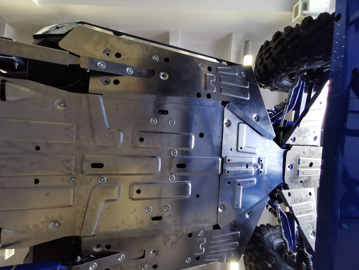 Защита днища для POLARIS RZR PRO XP 2019 -, алюминий 4 мм, STORM, арт. 4885