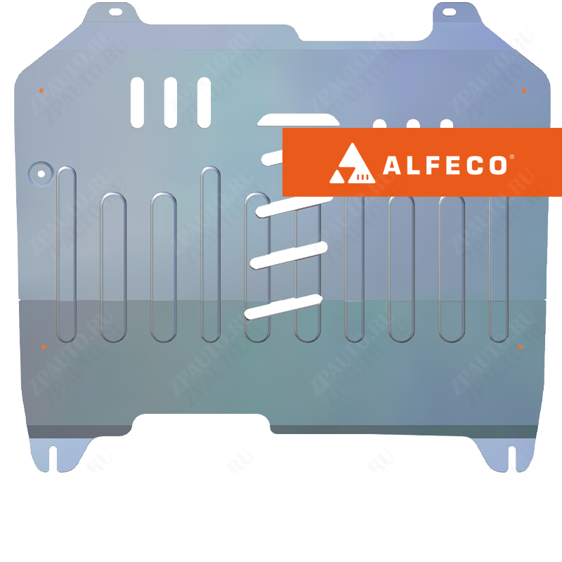 Защита  картера и КПП Cadillac SRX II 2009-2017 V-2,8; 3,0 , ALFeco, алюминий 4мм, арт. ALF3704al