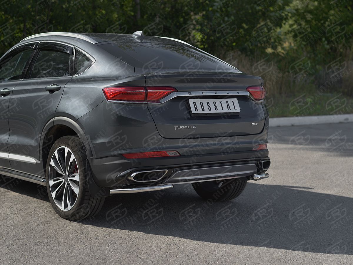 GEELY TUGELLA 2020- Защита заднего бампера уголки d42 секции GTGZ-003950