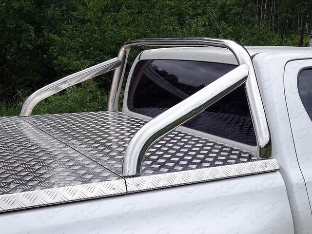 Защита кузова 75х42 мм (только для кузова) для автомобиля Toyota Hilux 2015-, TCC Тюнинг TOYHILUX15-39