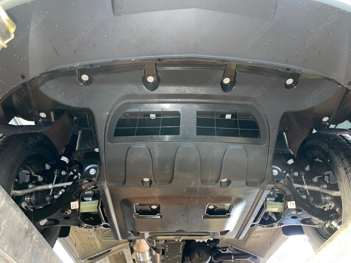 Защита картера и КПП для Mercedes-Benz Sprinter  2018 -, V-2,1D AТ, FWD, Sheriff, алюминий 4 мм, арт. 13.4468