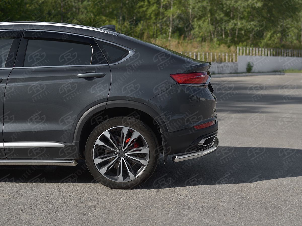 GEELY TUGELLA 2020- Защита заднего бампера d57 секции GTGZ-003947