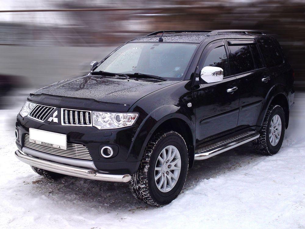 Пороги лист d-60 для Mitsubishi Pajero Sport 2013, Технотек MPS14_2.1