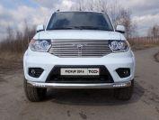 Защита передняя нижняя (овальная с ДХО) 75х42 мм для автомобиля UAZ Pickup 2015-, TCC Тюнинг UAZPIC2016-13