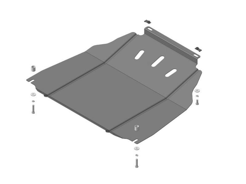 Защита двигателя, кпп стальная Motodor для Opel Mokka 2012- (2 мм, сталь), 61502