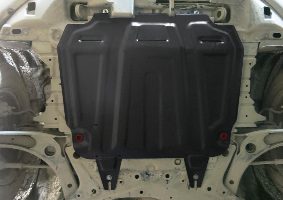 Защита картера и КПП АвтоБроня (увеличенная) для Peugeot 4008 (V - 2.0) 2012-2015, штампованная, сталь 1.8 мм, с крепежом, 111.04016.3