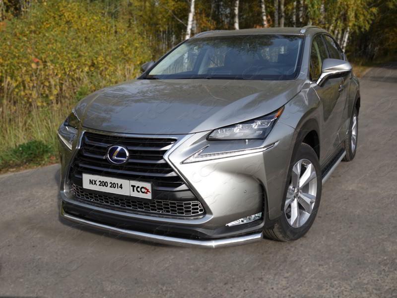 Защита передняя нижняя 60,3 мм для автомобиля Lexus NX 200 2014-2017 (кроме F-Sport), TCC Тюнинг LEXNX20014-04