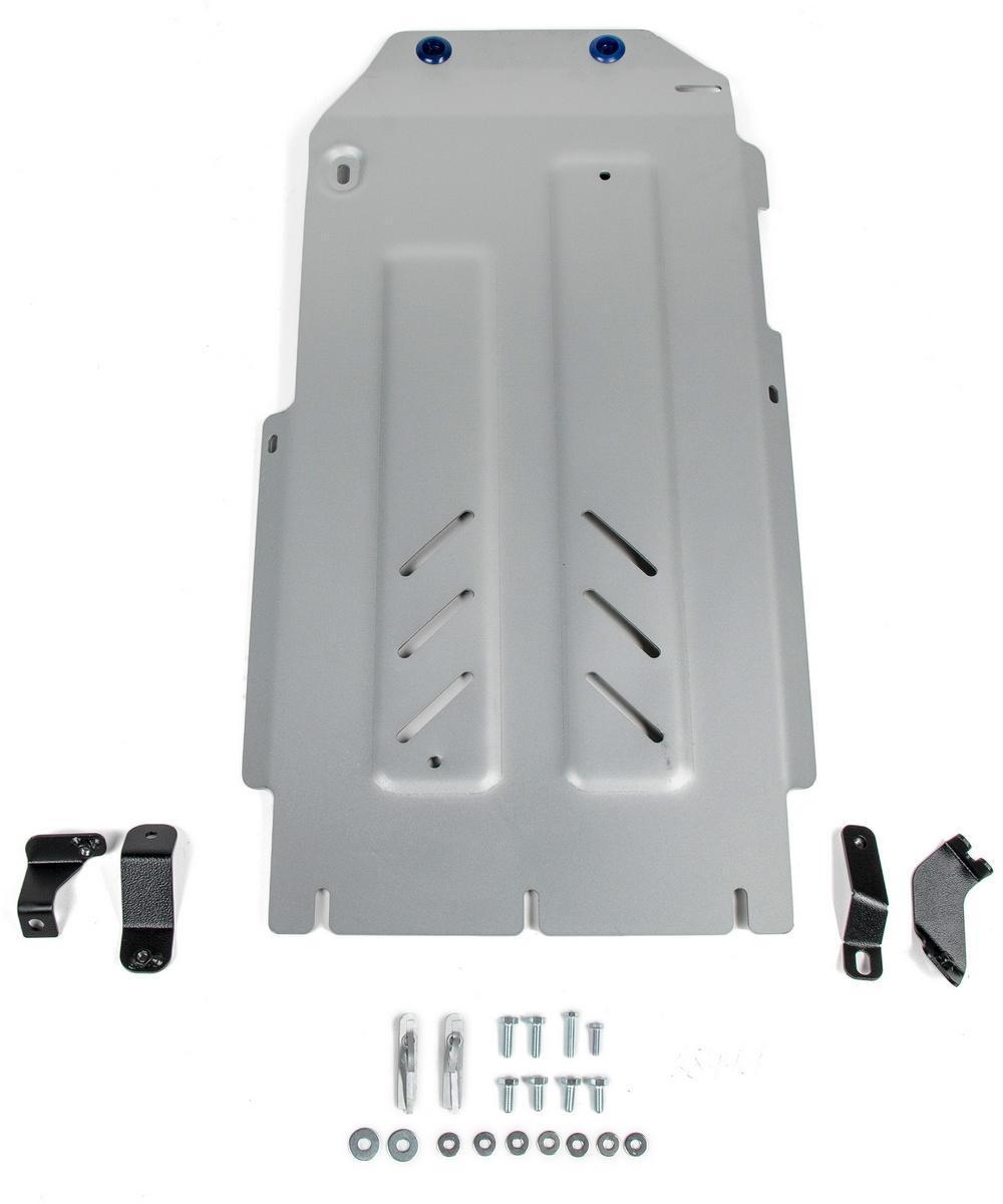 Защита КПП и РК Rival для Genesis G70 4WD 2018-2021, штампованная, алюминий 4 мм, с крепежом, 333.2844.1