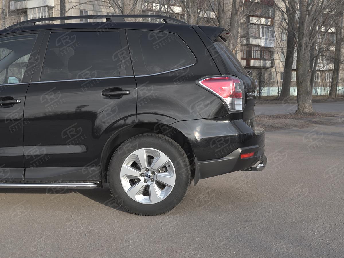 SUBARU-FORESTER(SJ)-2016-2018-Защита-заднего-бампера-d57-дуга-SUFZ-003350, Slitkoff