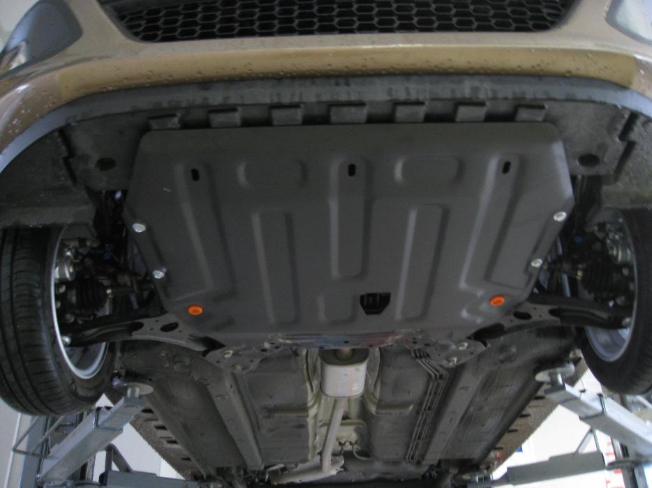 Защита  картера и КПП Kia Picanto II (TA) 2011-2017 V-all , ALFeco, сталь 2мм, арт. ALF1126st