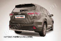 Защита заднего бампера d76 радиусная Toyota Highlander (2014-2016) , Slitkoff, арт. THI14-011