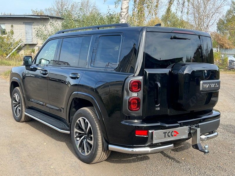 Защита порогов 42,4 мм Haval H9 2.0 (бенз) 2024 арт. HAVH924-04