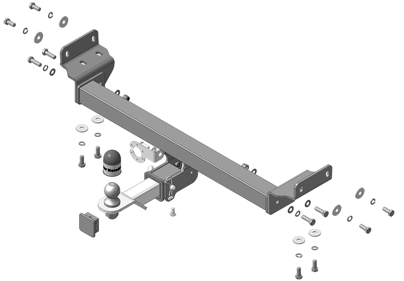 Фаркоп Omoda C7 2025-, тип шара E, MOTODOR, арт. 99027-E